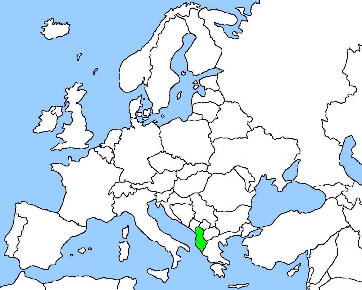 kart over Albania kart plassering