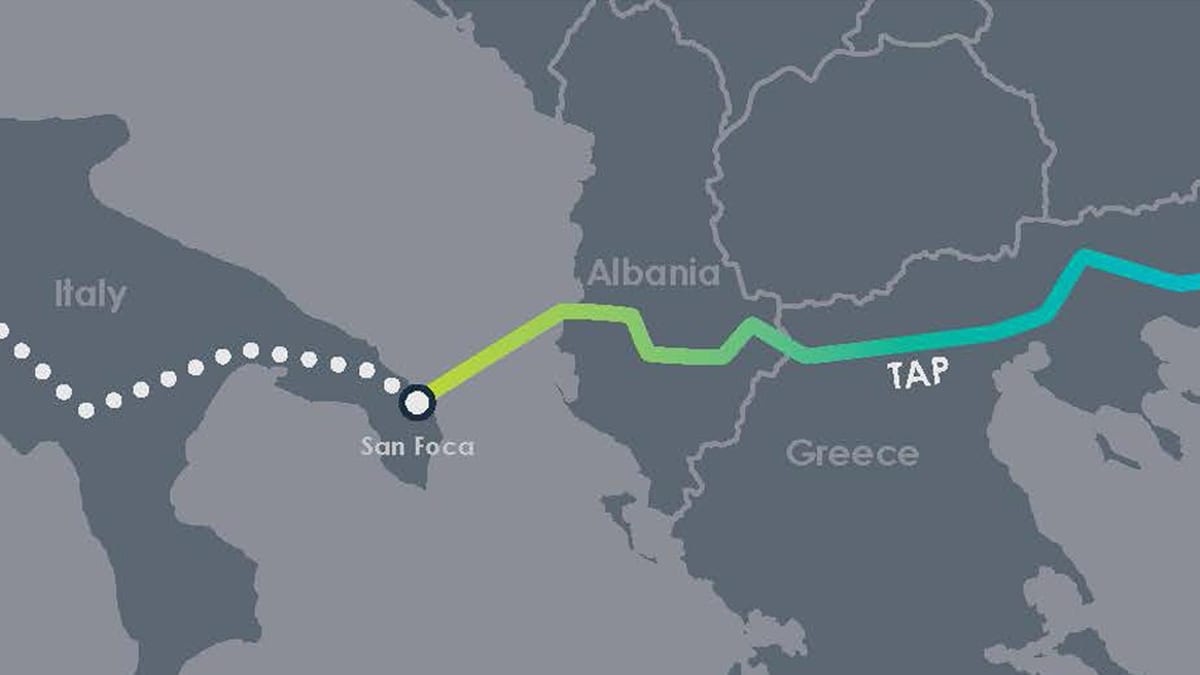 kart av trykk Albania