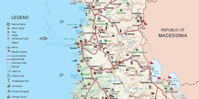 Dhermi kart Albania